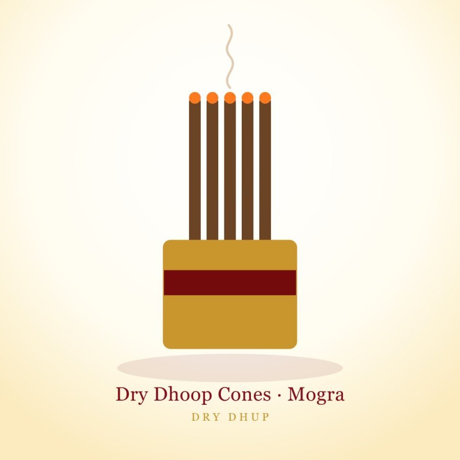 Dry Dhoop Cones — Mogra